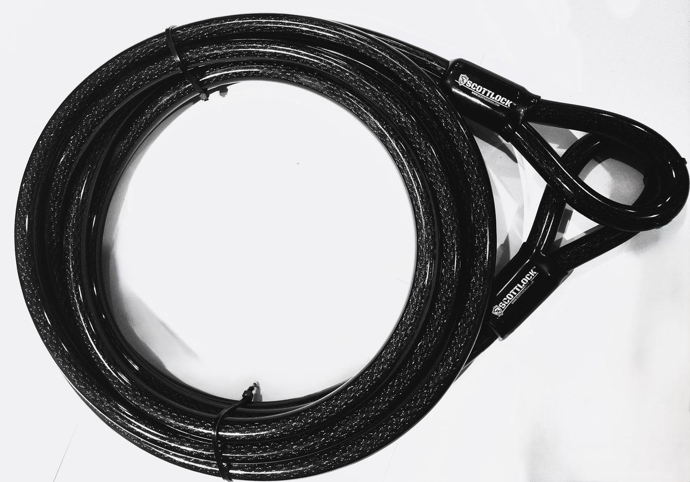 15mm x 20ft   High Security Dual Loop Steel Cable - "Monster Cable"