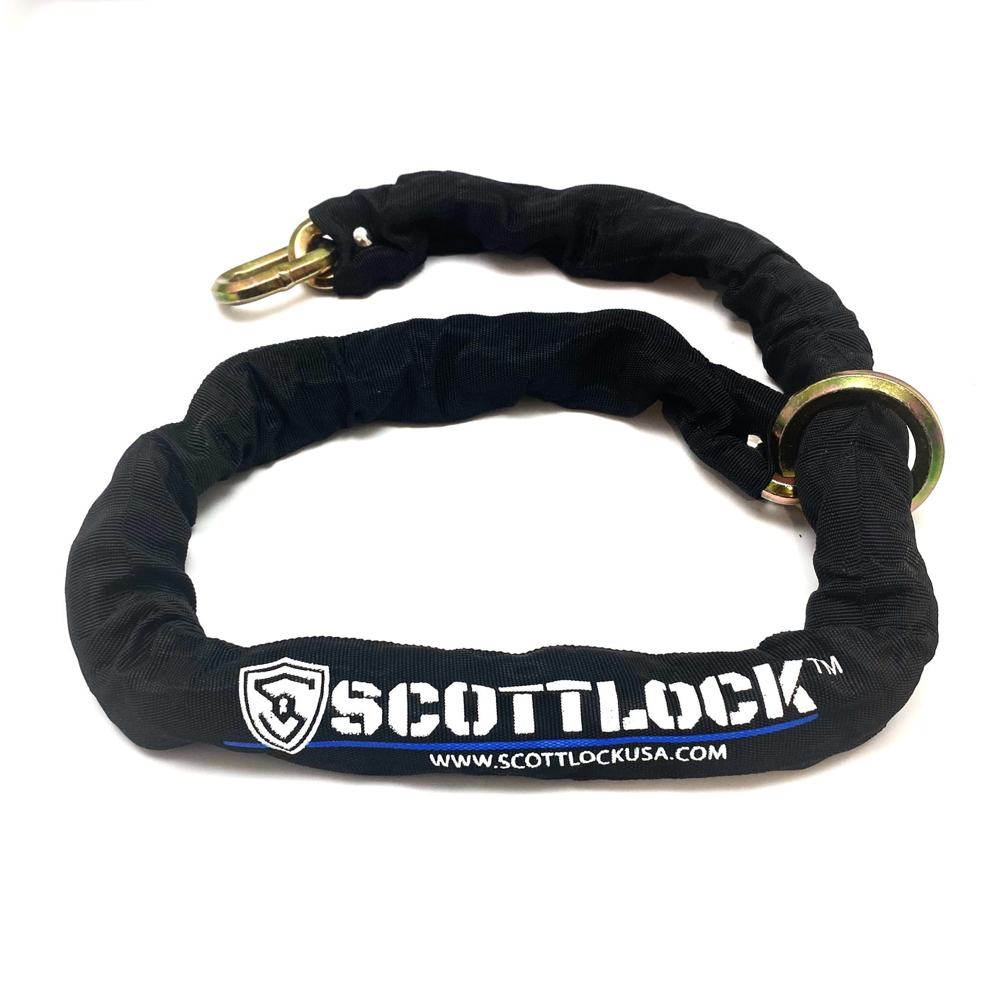SCOTTLOCK™ Hardened 5' cut resistant steel chain with loop end.