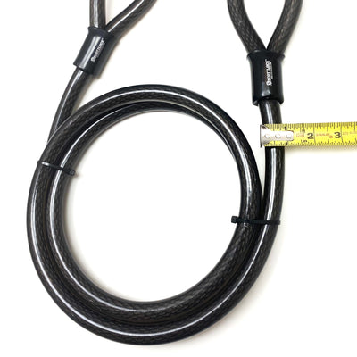 20mm high security dual loop steel cable - Colossal!  Over 3/4" thick.  Boom!