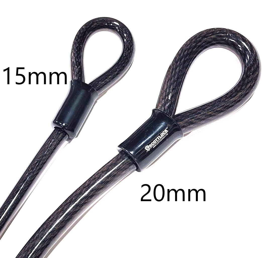 20mm Steel Cable Lock | High-Security Dual-Loop for Rifles & Gear ...